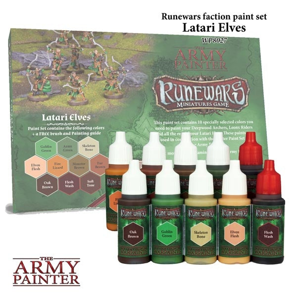 Runewars: Latari Elves Paint Set Paint Bottles