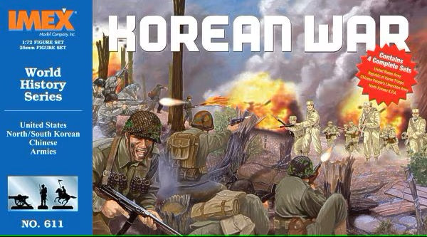 Korean War Set, 1/72 Scale Plastic Figures