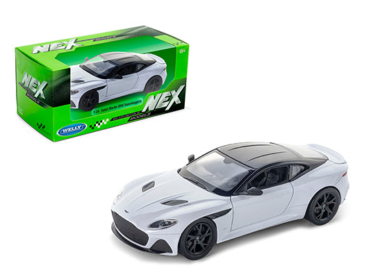 Aston Martin DBS Superleggera (White), 1/24 Scale Diecast Car