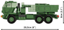 Lockheed Martin M142 HIMARS, 604 Piece Block Kit Left Side View Dimensions