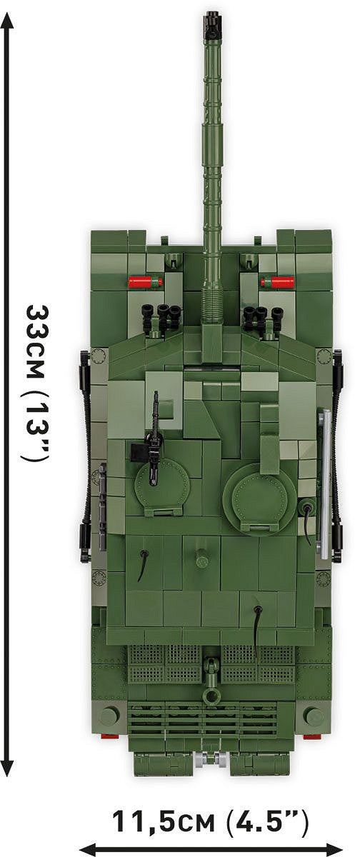 Challenger 2 Main Battle Tank, 954 Piece Block Kit Top View