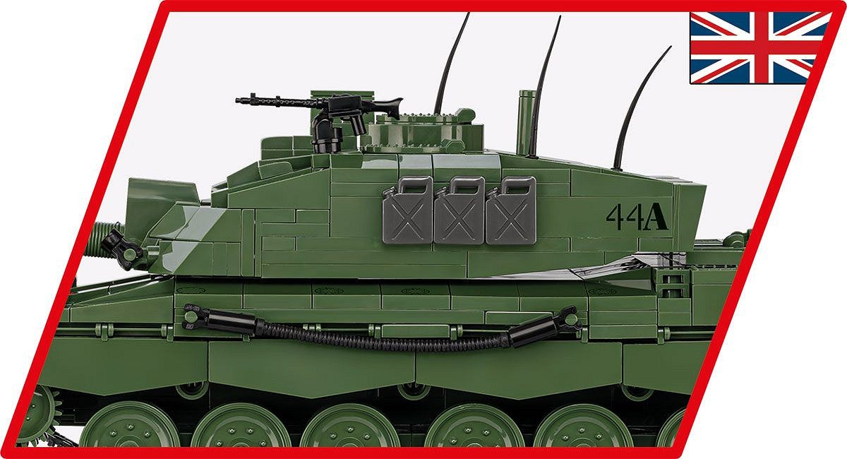 Challenger 2 Main Battle Tank, 954 Piece Block Kit Turret Close Up British Markings