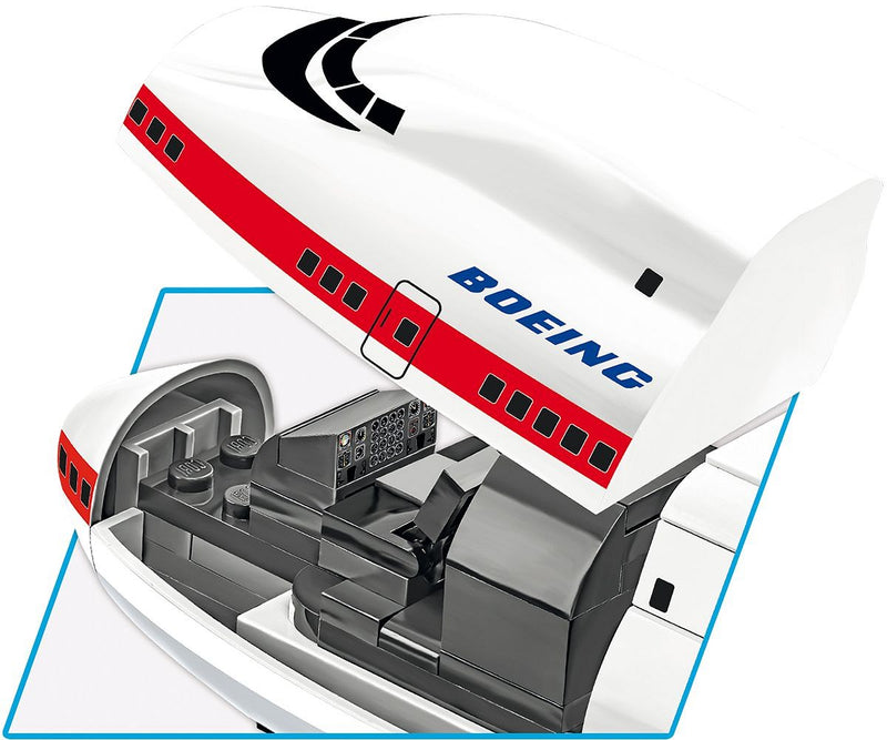 Boeing 747 First Flight 1969, 1051 Piece Block Kit Cockpit Detail