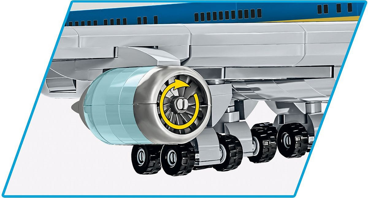 Boeing 747 Air Force One, 1087 Piece Block Kit Engine Detail