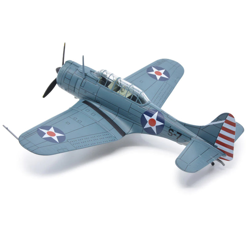 Douglas SBD-3 Dauntless, US Navy 1940’s, 1/72 Scale Diecast Model Left Rear View On Ground