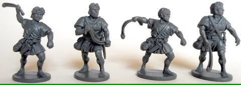 Balearic Slingers, 28 mm Scale Model Plastic Figures Unpainted Examples