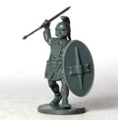 Iberian Armored Warriors, 28 mm Scale Model Plastic Figures Unpainted Spearmen Close Up