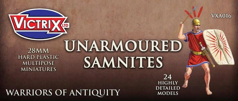 Unarmoured Samnites, 28 mm Scale Model Plastic Figures