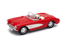 Chevrolet Corvette Convertible 1957 (Red/ White), 1/24 Scale Diecast Car