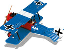 Fokker D.VII, 219 Piece Block Kit Left Rear View