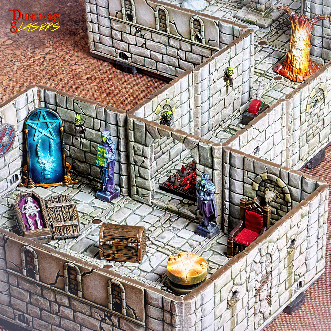 Dungeons & Lasers Fantasy Starter Set Painted Close Up