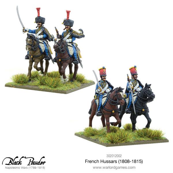 Black Powder Napoleonic Wars French Hussars 1808-1815, 28 mm Scale Model Figures Painted Examples