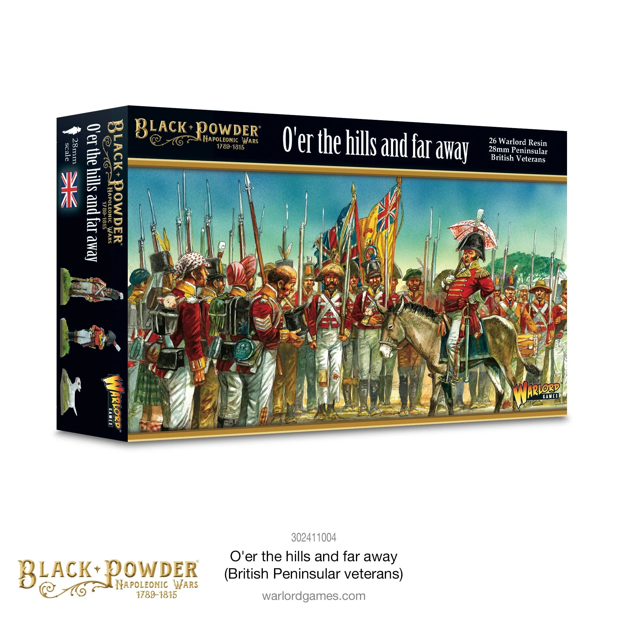 Black Powder Napoleonic Wars O’er The Hills And Far Away (British Peninsular Veterans), 28 mm Scale Model Figures