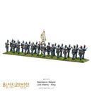 Black Powder Napoleonic Wars Belgian Line Infantry (Firing), 28 mm Scale Model Figures Rear View