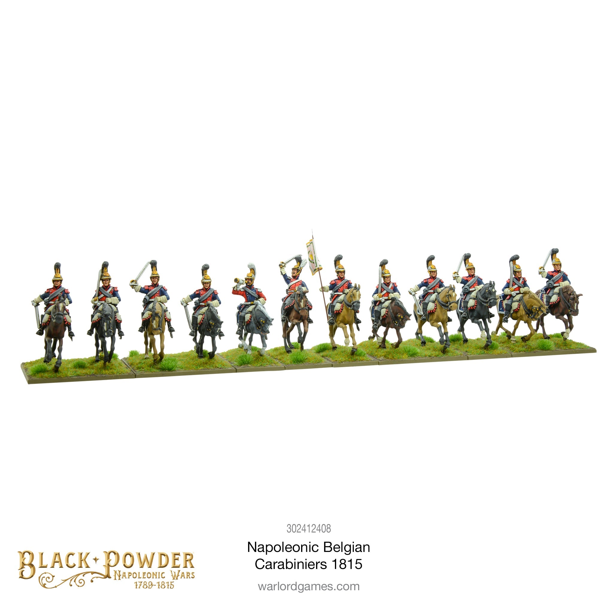 Black Powder Napoleonic Wars Belgian Carabiners, 28 mm Scale Model Figures painted example #2