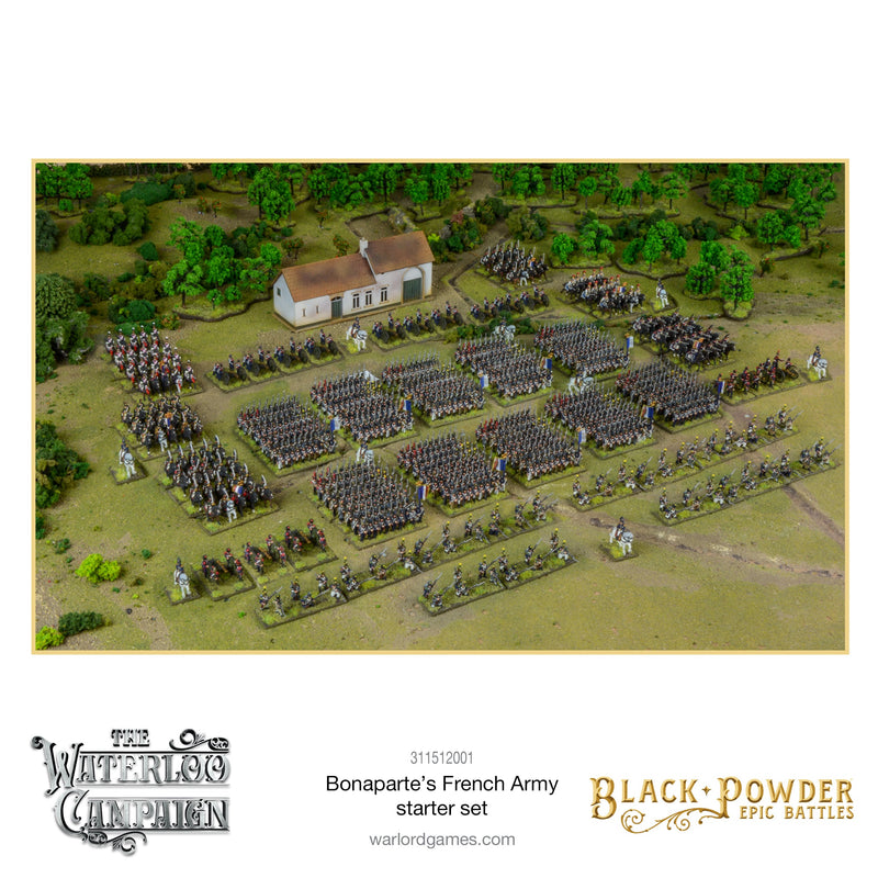 Black Powder Epic Battle The Waterloo Campaign  Bonaparte's French Army Starter Set Contents