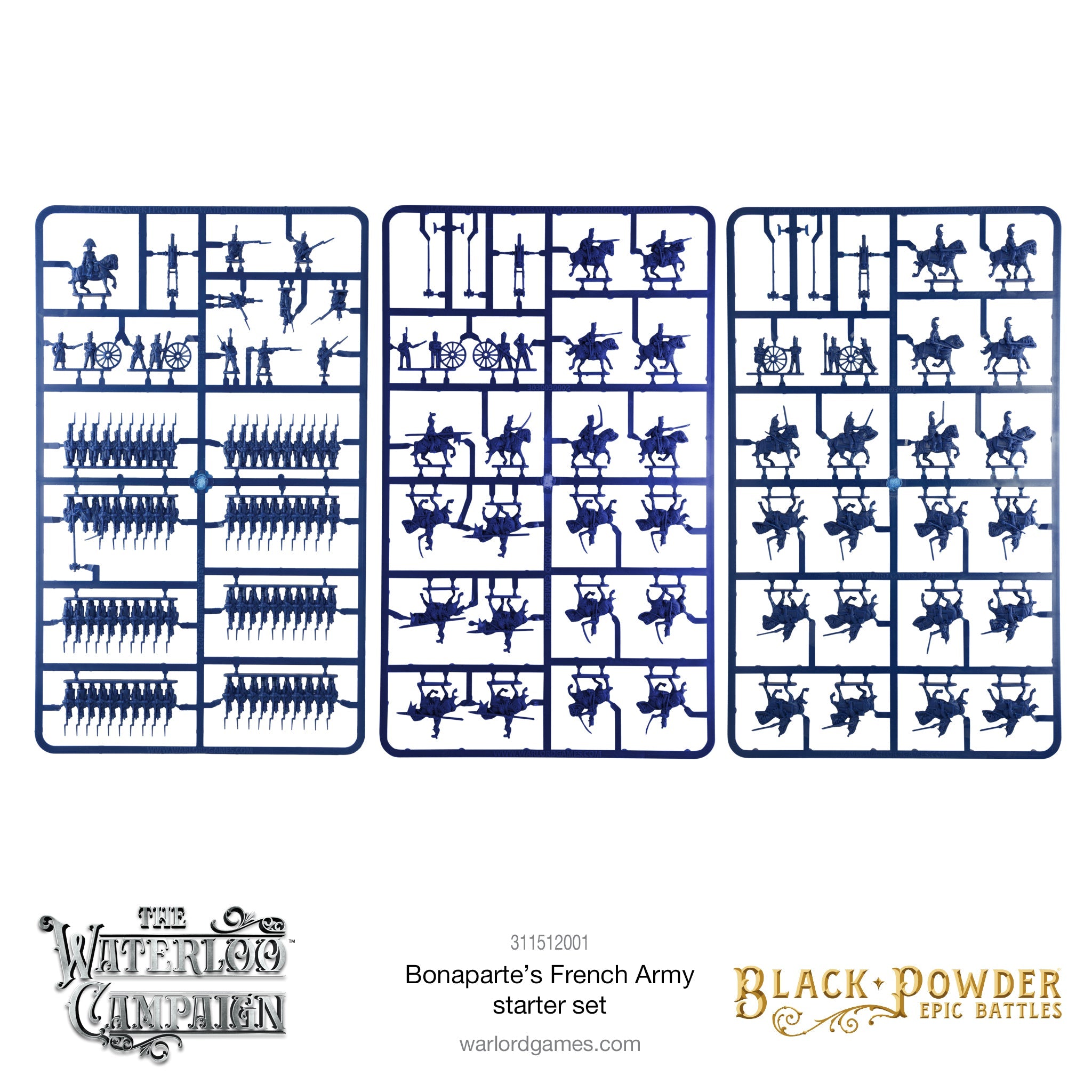 Black Powder Epic Battle The Waterloo Campaign  Bonaparte's French Army Starter Set Example Frames