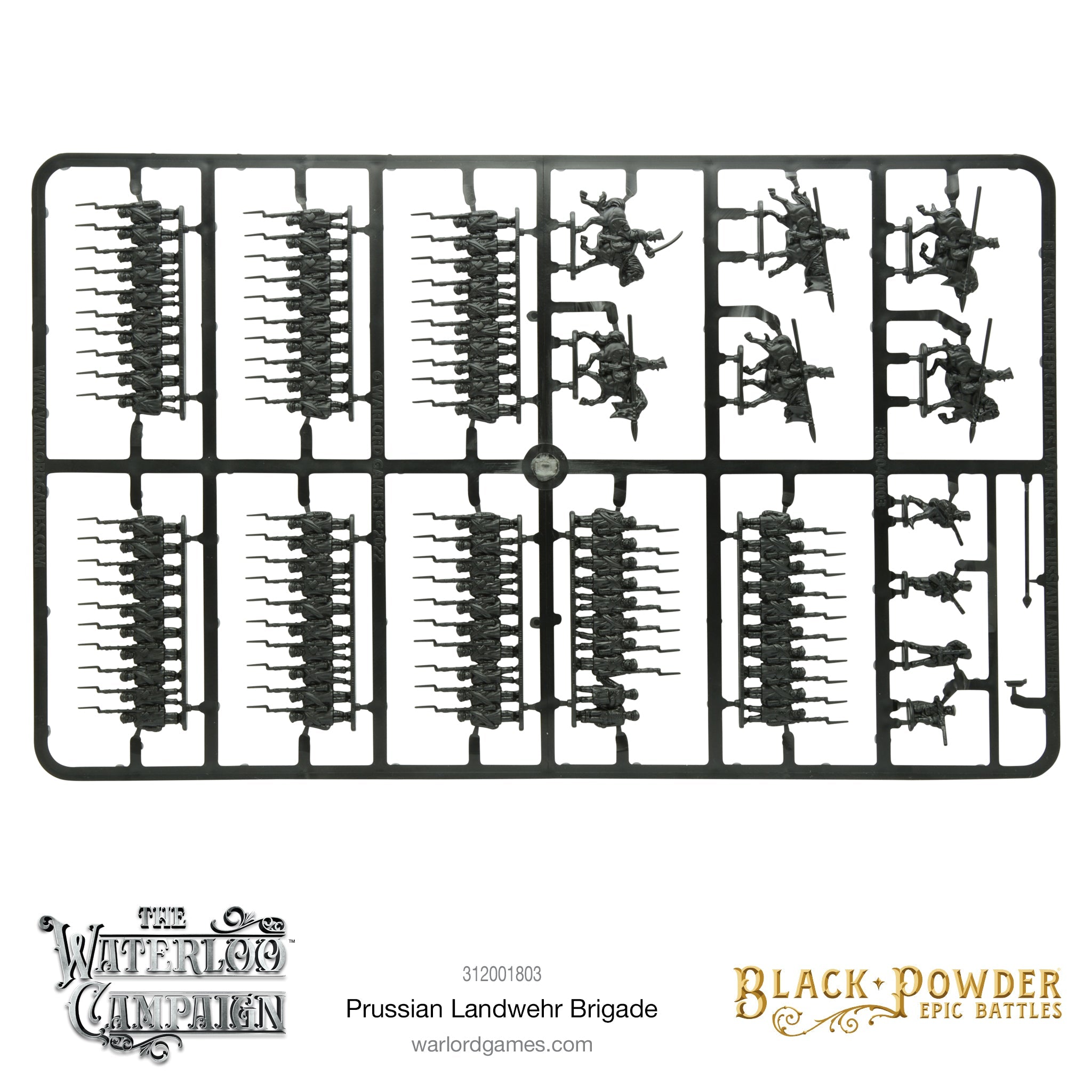 Black Powder Epic Battle The Waterloo Campaign Prussian Landwehr Brigade Sample Frame