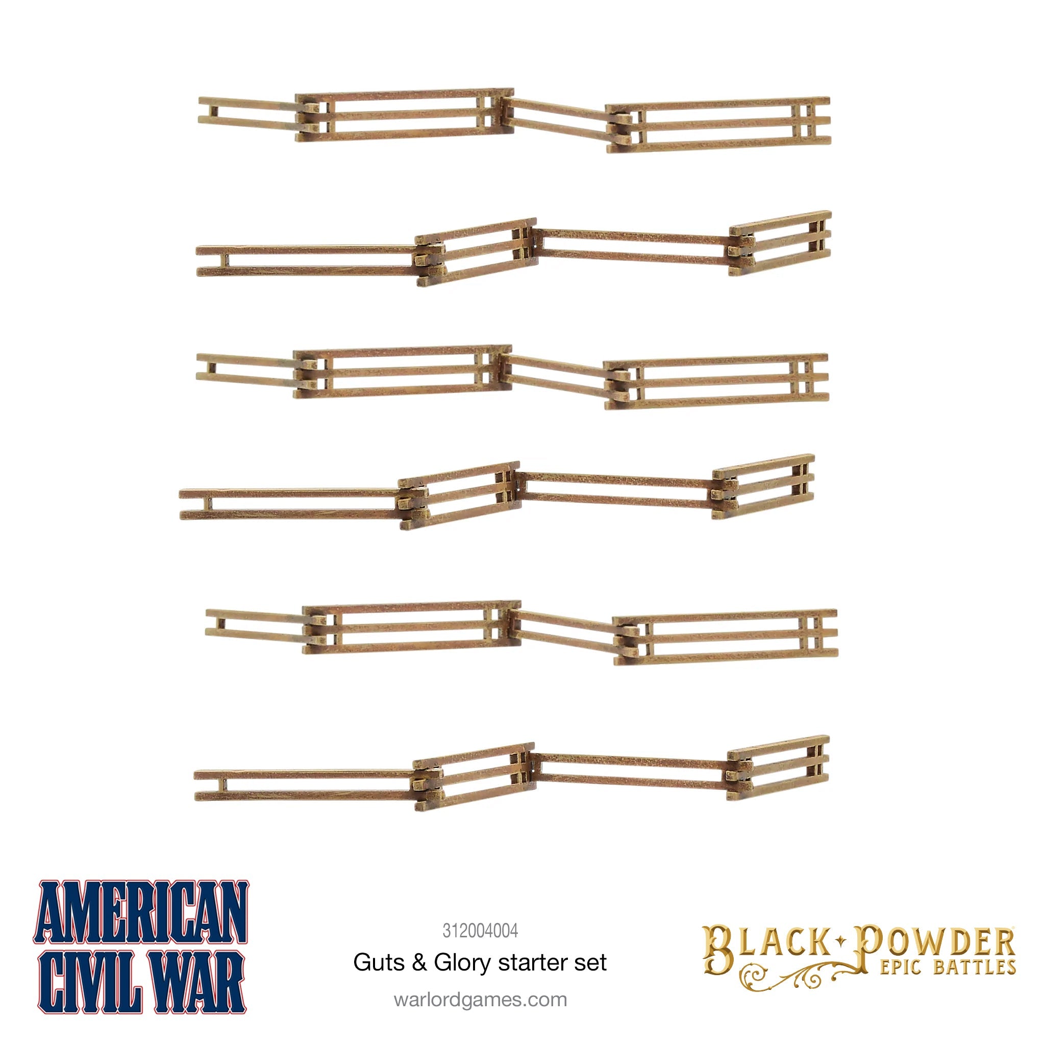 Black Powder Epic Battles American Civil War Guts & Glory Starter Set Fencing