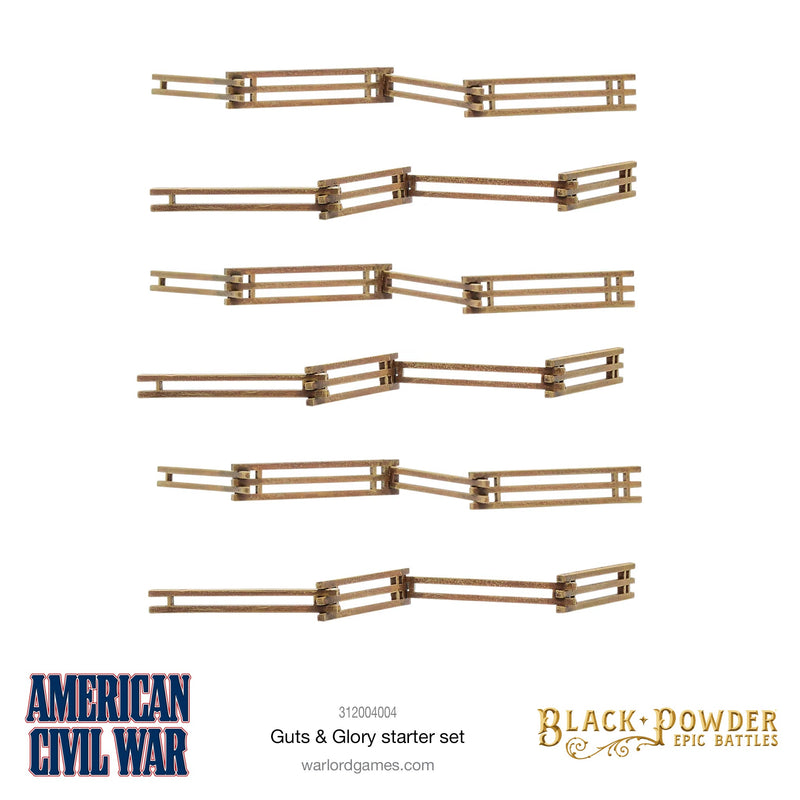 Black Powder Epic Battles American Civil War Guts & Glory Starter Set Fencing