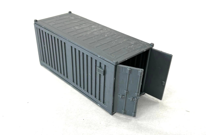 Shipping Container (20 ft) & 4 Pallets, 28mm Scale Scenery Completed Example Not Painted