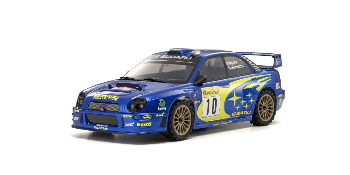 2002 Subaru Impreza WRC 4WD (Fazer Mk2 FZ02-R Chassis) 1/10 Scale Radio-Controlled Car Left Front View