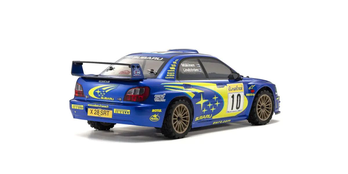 2002 Subaru Impreza WRC 4WD (Fazer Mk2 FZ02-R Chassis) 1/10 Scale Radio-Controlled Car Right Rear View