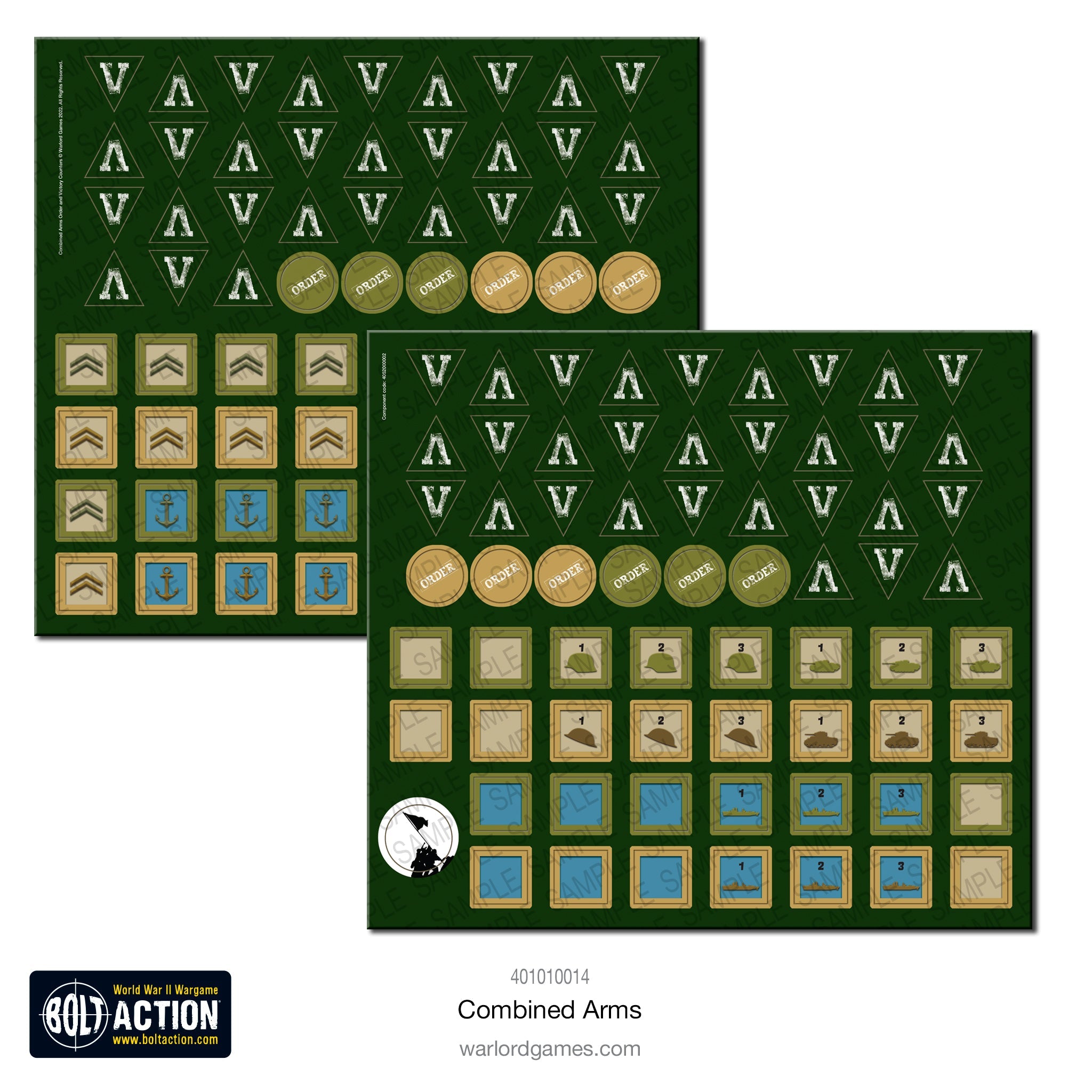 Bolt Action Combined Arms The World War II Campaign Game Markers