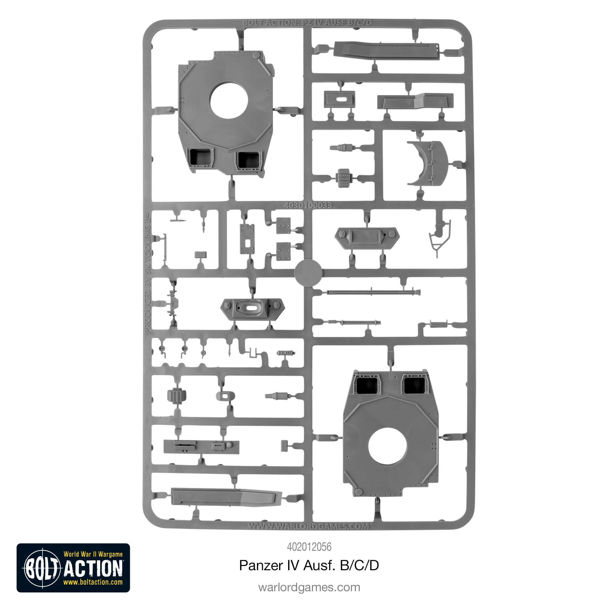 Bolt Action Panzer IV Ausf. B/C/D WWII German Tank 28 mm Scale Model Kit frame #3