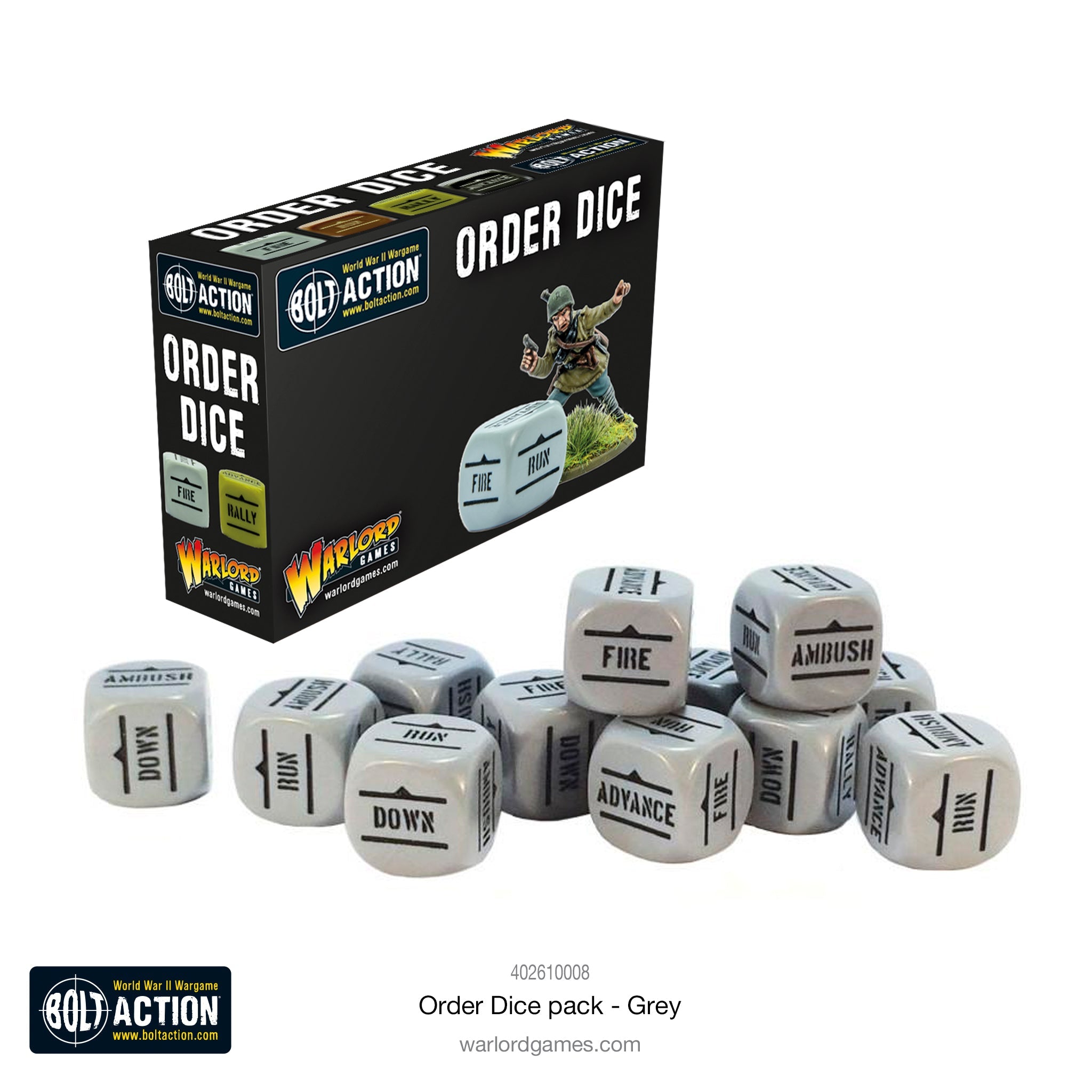 Bolt Action Oder Dice (Grey)