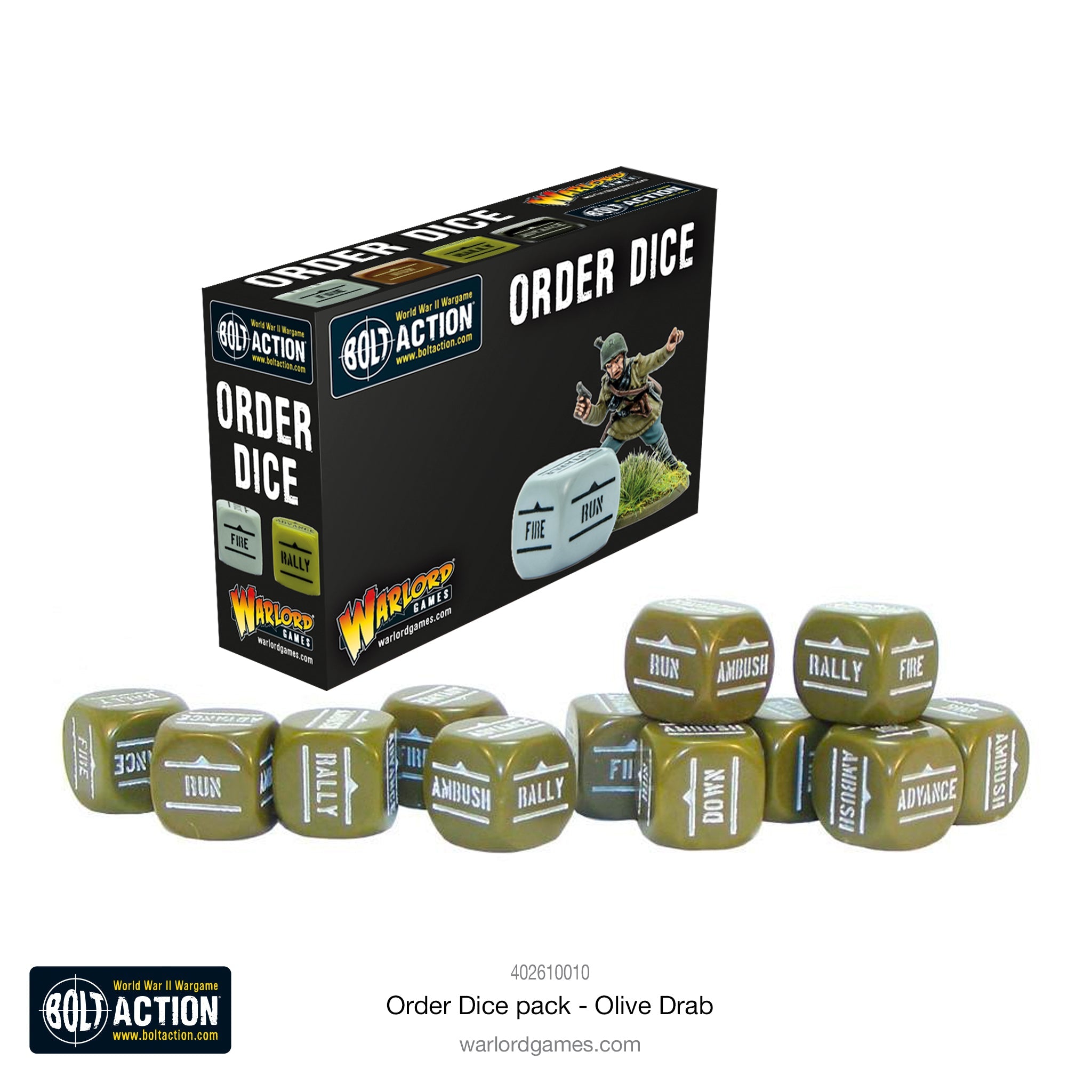 Bolt Action Oder Dice (Olive Drab)