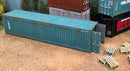Shipping Container (40 ft) & 8 Pallets, 28mm Scale Scenery