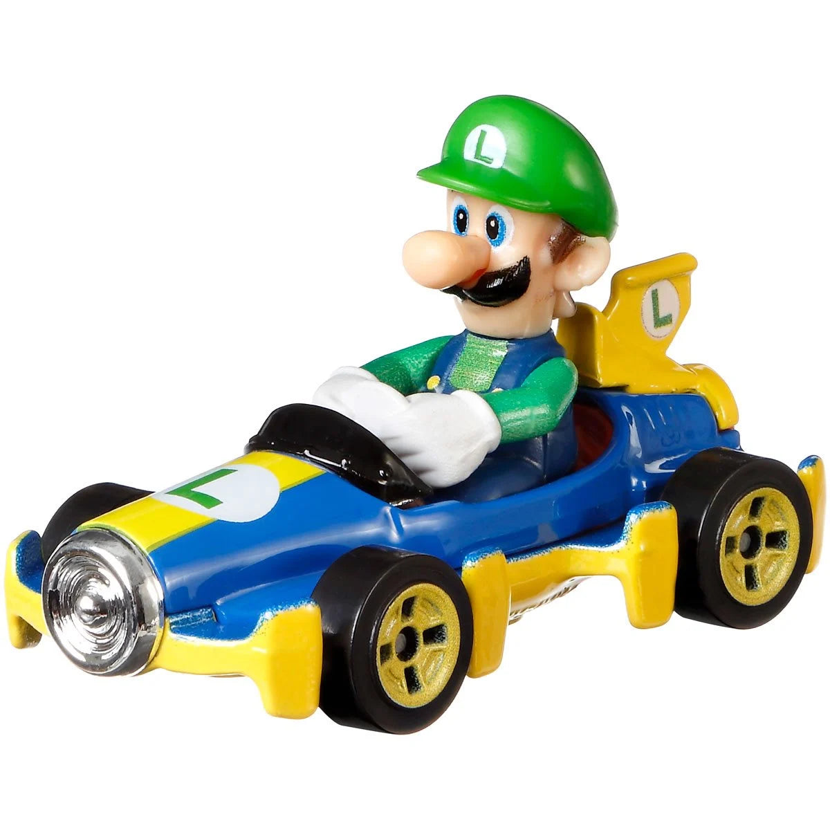 Hot Wheels Mario Kart – Luigi Mach 8 1/64 Scale Diecast Car