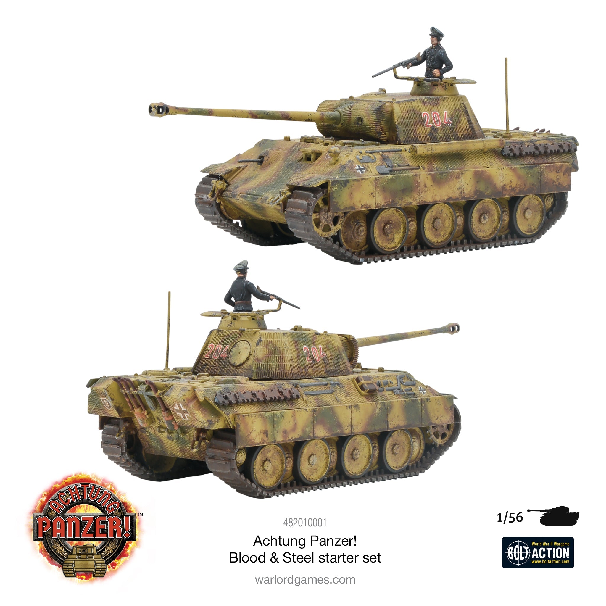 Bolt Action Achtung Panzer! Blood & Steel Starter Set Panther Tank