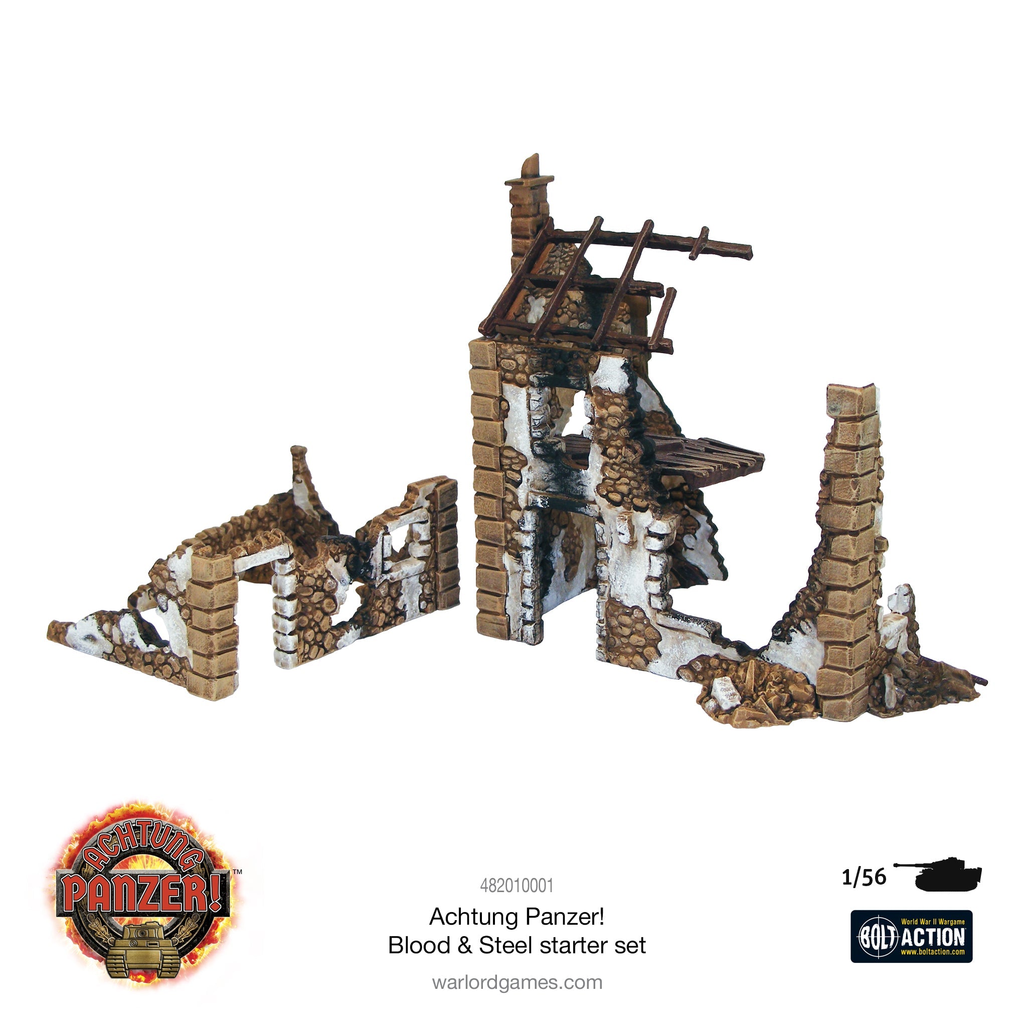 Bolt Action Achtung Panzer! Blood & Steel Starter Set Ruins