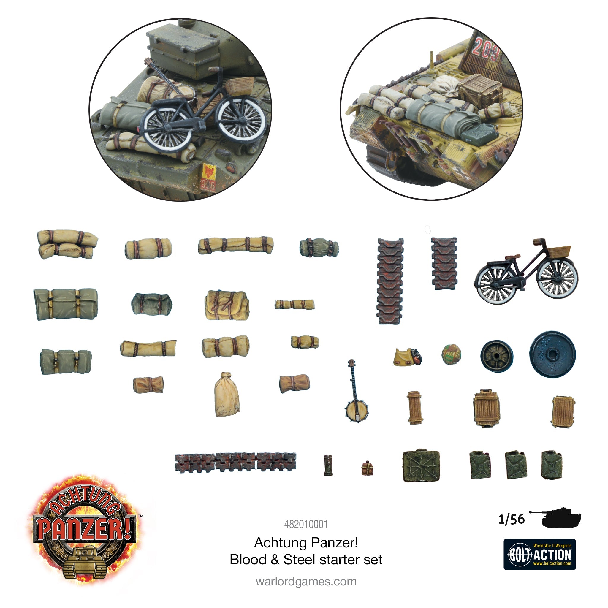 Bolt Action Achtung Panzer! Blood & Steel Starter Set Accessories