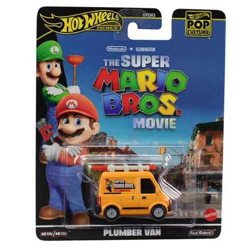 Hot Wheels Plumber Van The Super Mario Brothers Movie 1/64 Scale Diecast Car