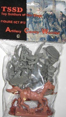 American Civil War Confederate Artillery Cavalry, 1/32 (54 mm) Scale Plastic Figures Packaging