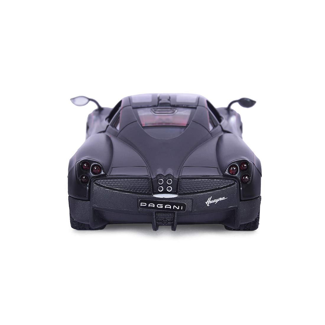 Pagani Huayra Satin Finish (Black)1:24 Scale Diecast Car Rear View