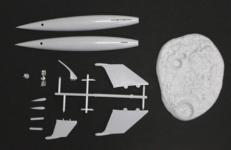 The Luna Rocketship 1/1/44 Scale Model Kit Contents