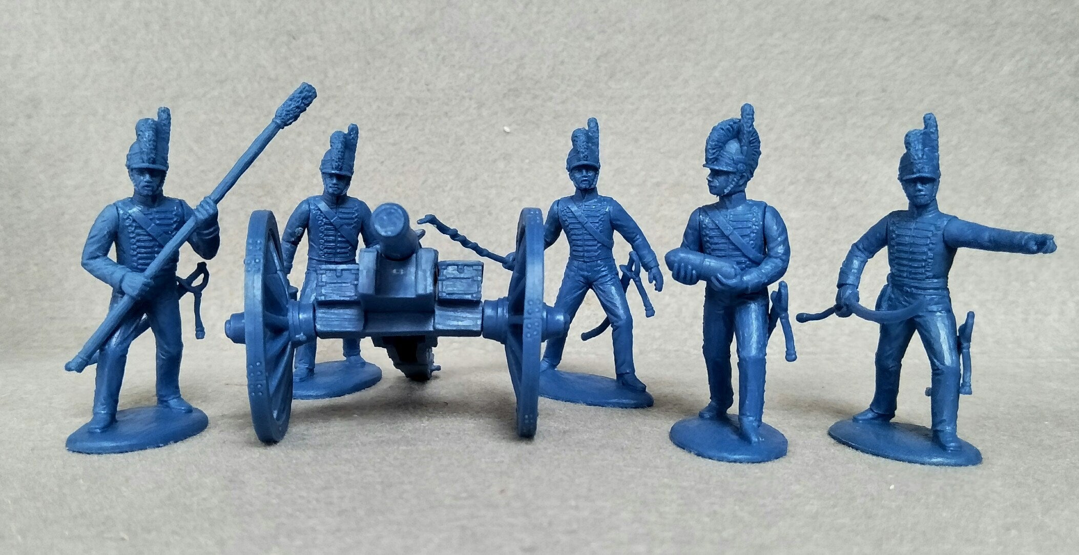 Napoleonic Wars British Royal Horse Artillery 1803 –1815, 54 mm (1/32) Scale Plastic Figures Gun Team