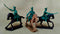 Napoleonic Wars French Chasseurs (Mounted) with Trumpeter 1803-1815, 54 mm (1/32) Scale Plastic Figures Close Up