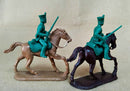 Napoleonic Wars French Chasseurs (Mounted) with Trumpeter 1803-1815, 54 mm (1/32) Scale Plastic Figures Rear Views