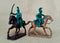 Napoleonic Wars French Lancers with Officer 1812-1815, 54 mm (1/32) Scale Plastic Figures Officer Poses