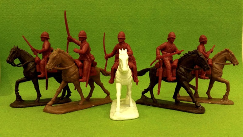 Zulu War British Cavalry in Sun-Helmets (1st King’s Dragoon Guards), 54 mm (1/32) Scale Plastic Figures