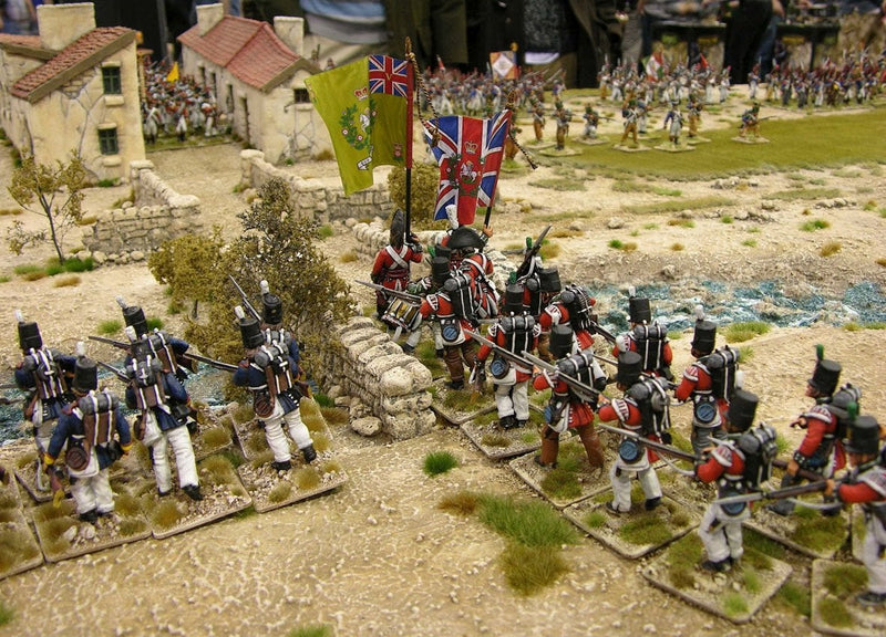 Napoleonic Peninsular War British Infantry Flank Companies, 1/32 (54 mm) Scale Model Plastic Figures Diorama Close Up