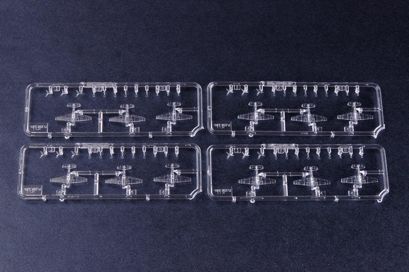 USS Yorktown Aircraft Carrier CV-10 1945, 1:700 Scale Model Kit Example Aircraft Sprue