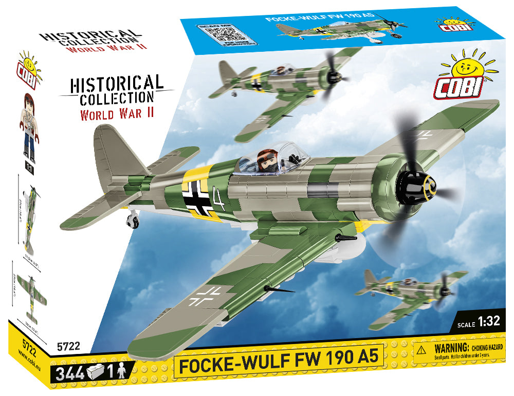 Focke-Wulf Fw 190 A-5, 344 Piece Block Kit Box Front