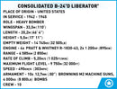 Consolidated B-24D Liberator 1/48 Scale 1445 Piece Block Kit technical Information