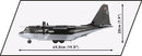 Lockheed Martin C-130J Super Hercules, 1/61 Scale 641 Piece Block Kit Side View Dimensions